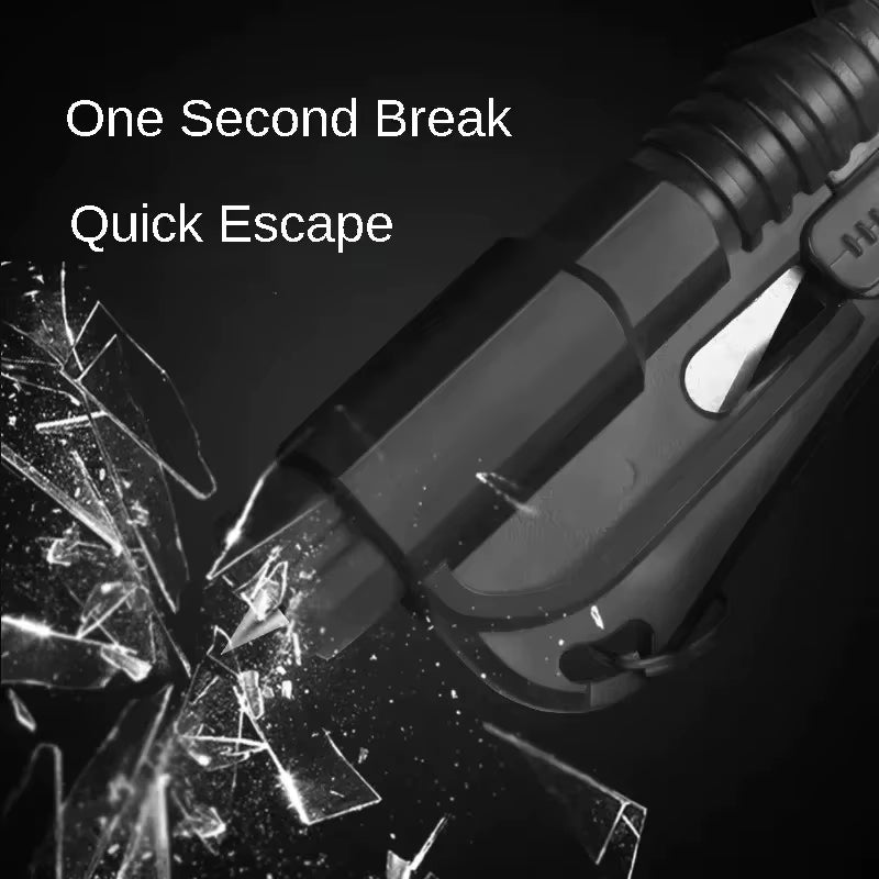 Car Safety Hammer Auto Emergency Glass Window Breaker Seat Belt Cutter Life-Saving Car Emergency Escape Hammer Survival Whistle