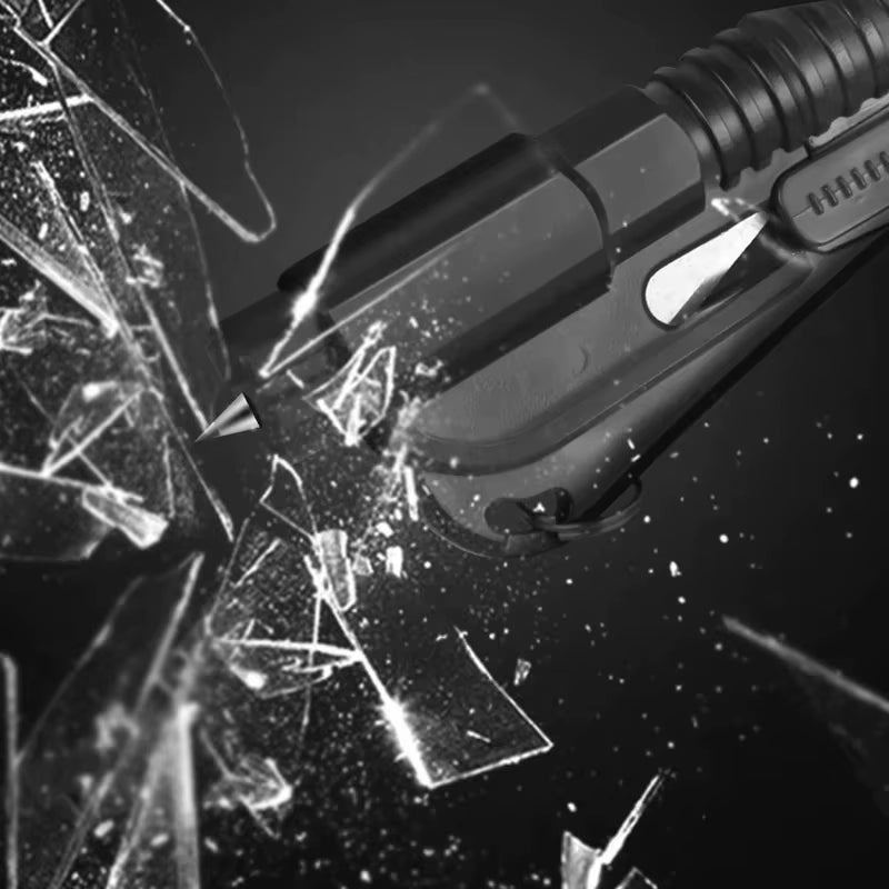 Car Safety Hammer Auto Emergency Glass Window Breaker Seat Belt Cutter Life-Saving Car Emergency Escape Hammer Survival Whistle