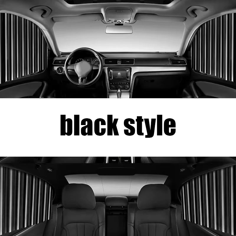 Magnets Car Sunshade Curtain Universal Side Window Shades Curtains for Car Front Rear Window Film Heat Insulation Sun Protection