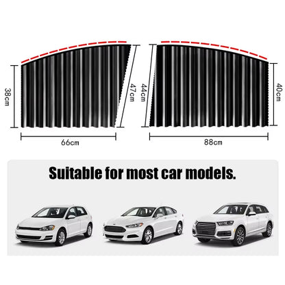 Magnets Car Sunshade Curtain Universal Side Window Shades Curtains for Car Front Rear Window Film Heat Insulation Sun Protection